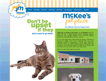 Tablet Screenshot of mckeespetplace.com